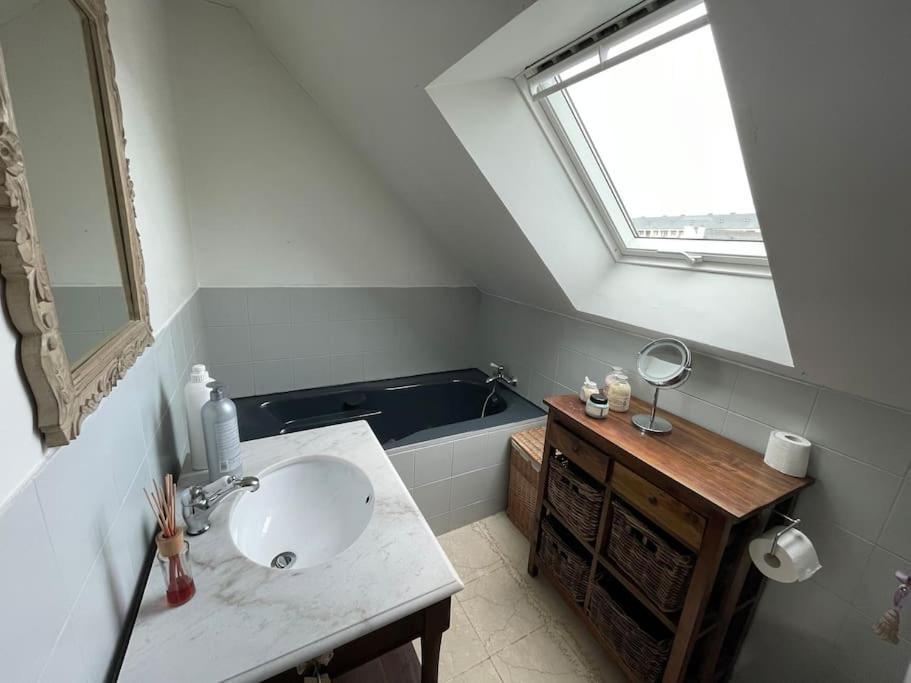 Maison Spacieuse Avec Jardin Et Salle De Sport Saint-Brieuc Bagian luar foto